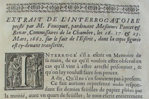 Recueil de 3 pices manant de l'accusation pendant le procs de Nicolas Fouquet